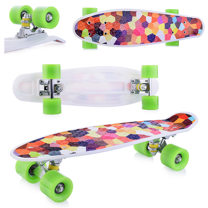 Скейт детский R0058 микс, в пакете