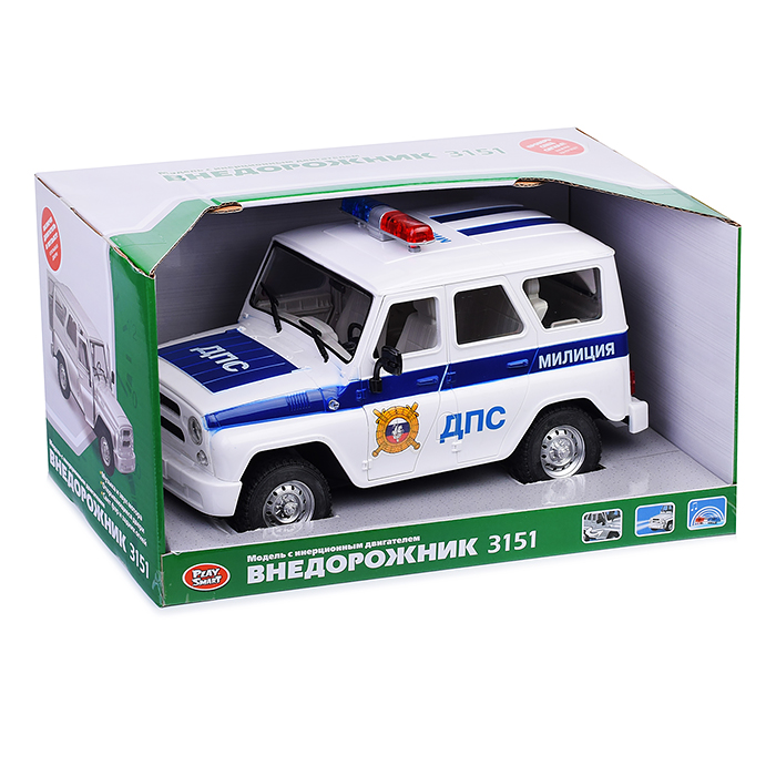 Машина 9122-B "Внедорожник. ДПС" в коробке