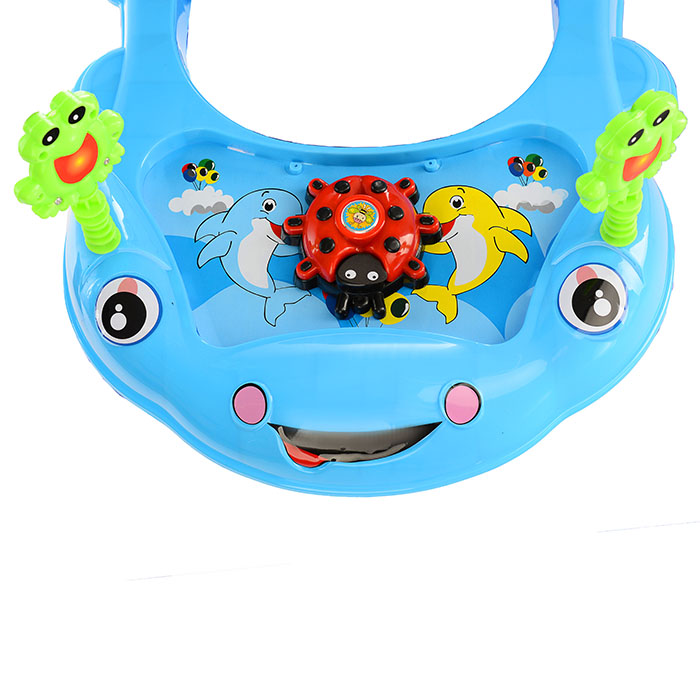 Ходунки 901-Q-2 "Божья коровка" голубые, в пакете