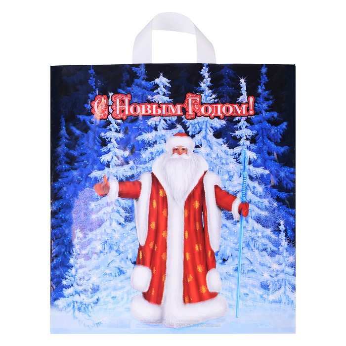 Пакет ПЭ с петлевой ручкой 40х42+6см (45) "Волшебный посох" НГ