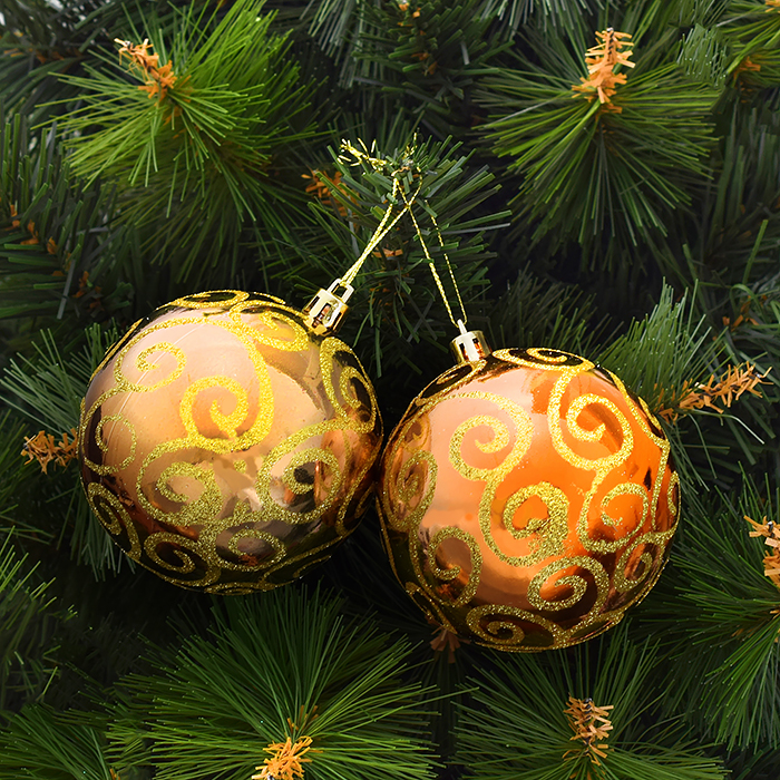 Набор шаров S1298 "Фееричный" (8см) в коробке