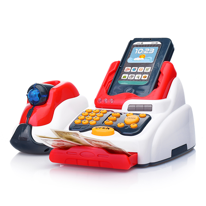 Игровой набор 668-120 "Касса" (с набором продуктов) в коробке