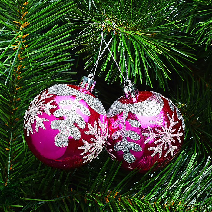 Набор шаров S0144 "Хрустальная мечта" (6см) в коробке