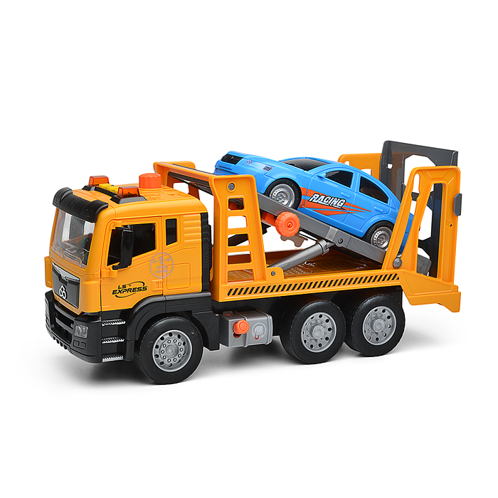 Машина WY1120B "Эвакуатор" 1:10 ( свет, звук) в коробке ( цвет желтый )