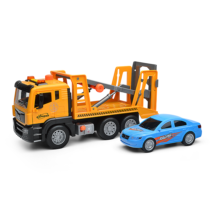 Машина WY1120B "Эвакуатор" 1:10 ( свет, звук) в коробке ( цвет желтый )