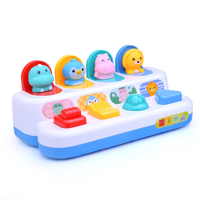 Развивающая игрушка Y0076-1 "Прятки" со зверятами, в коробке