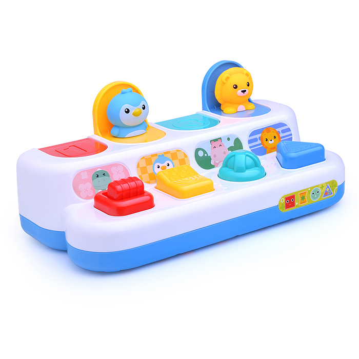 Развивающая игрушка Y0076-1 "Прятки" со зверятами, в коробке