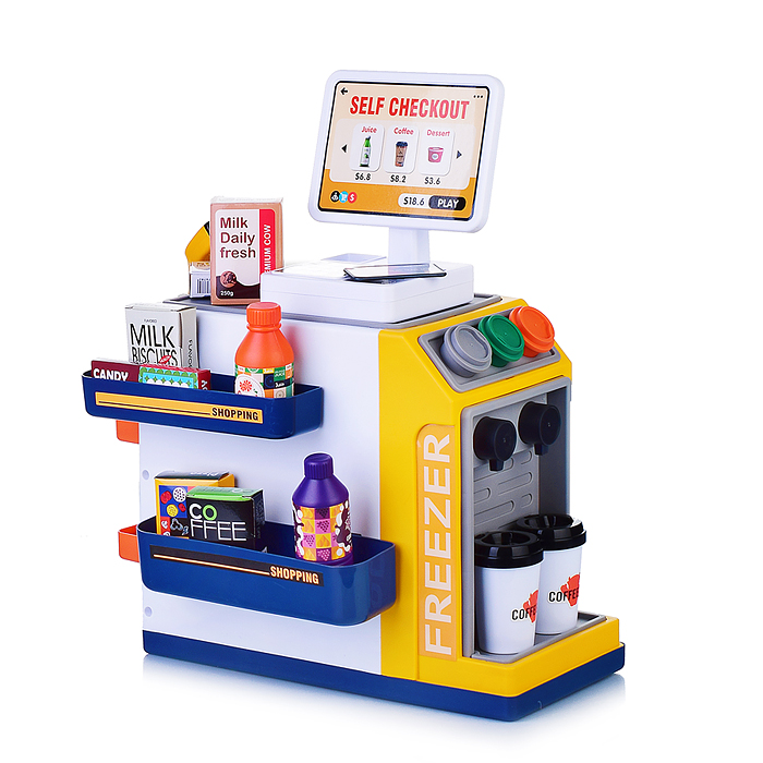 Игровой набор супермаркет 668-125 "Мини-касса" (46 предметов) в коробке