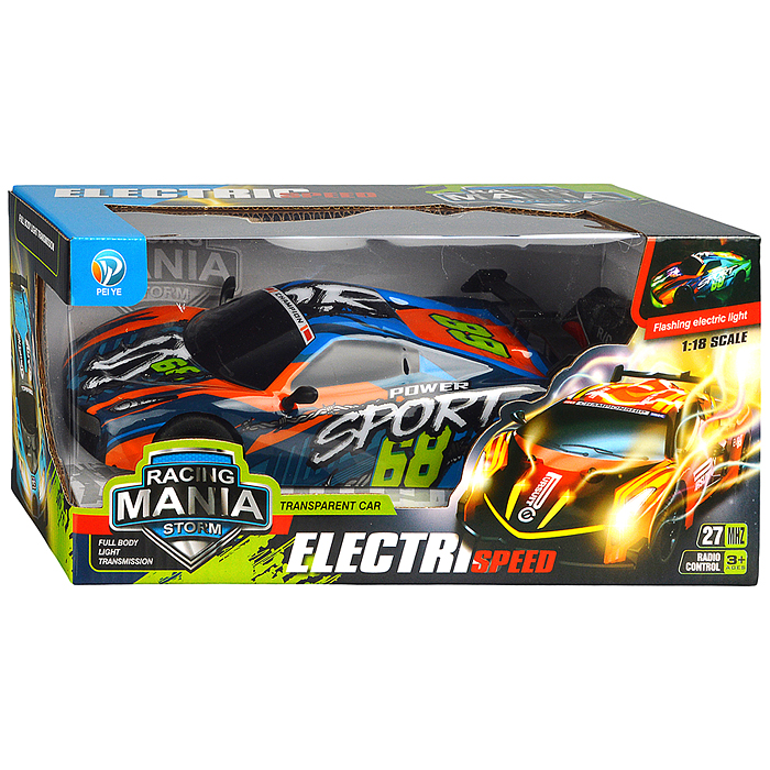 Машина PY999-6D "Турнир" р/у, 27 MHz, в коробке