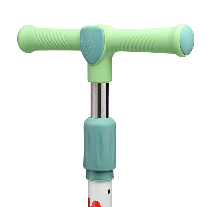 Самокат U001568Y 3-х. кол., колеса световые PU, зеленый, в коробке