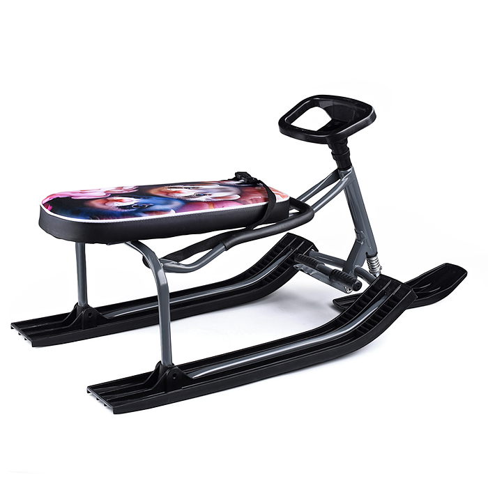 Игрушка Снегокат детский 501 "TANDEM" разборный для двоих со складной спинкой (Хорьки)