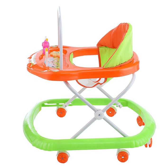 Ходунки 902-D-3 "Бабочки" (зеленый-оранжевый) в пакете