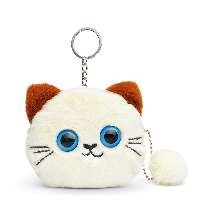 Мягкий брелок-кошелек М1404 "Кошечка" 11см