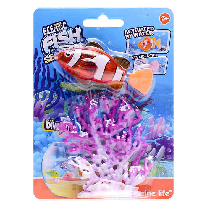 Фото к товару Заводная игрушка CY-02 "Рыбка" на листе Заводная игрушка CY-02 "Рыбка" на листе