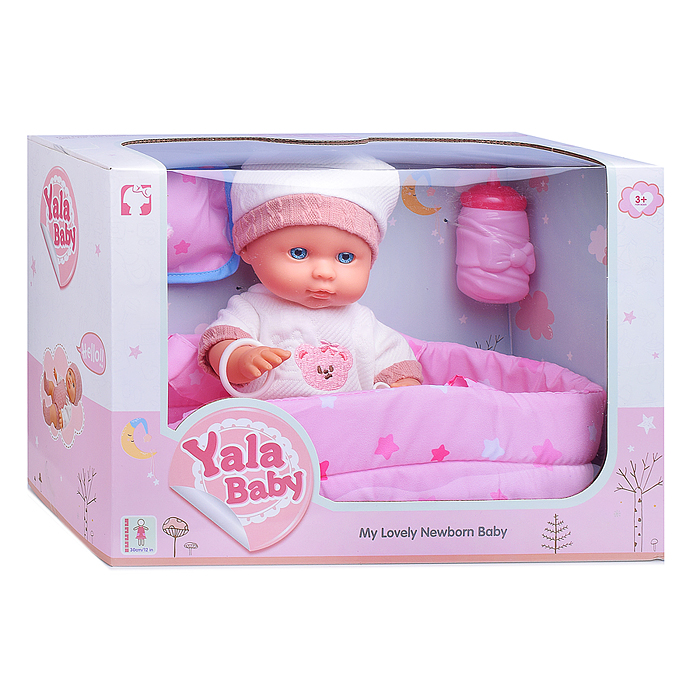 Пупс YL2530N-C "Саманта" (пьет, писает) с аксессуарами, в коробке