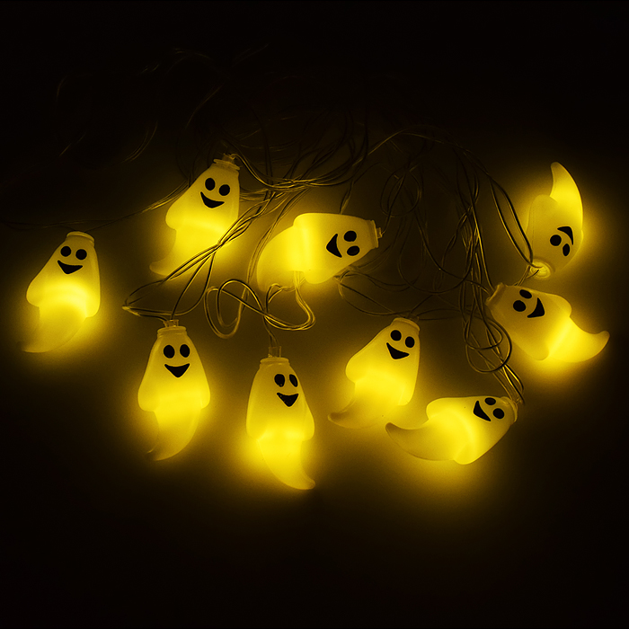 Электрогирлянда Привидения, 2м, 10 ламп