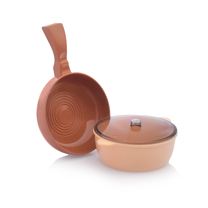 Бытовая техника A1005-5 "Микроволновая печь" на батарейках, с продуктами, бежевый, в коробке