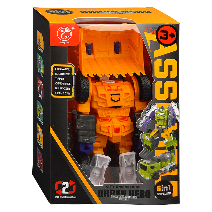 Фото к товару Робот 908-2D трансформирующийся в грейдер, в коробке Робот 908-2D трансформирующийся в грейдер, в коробке