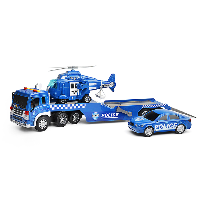 Машина WY578A "Полицейский эвакуатор" 1:16 ( свет, звук) в коробке
