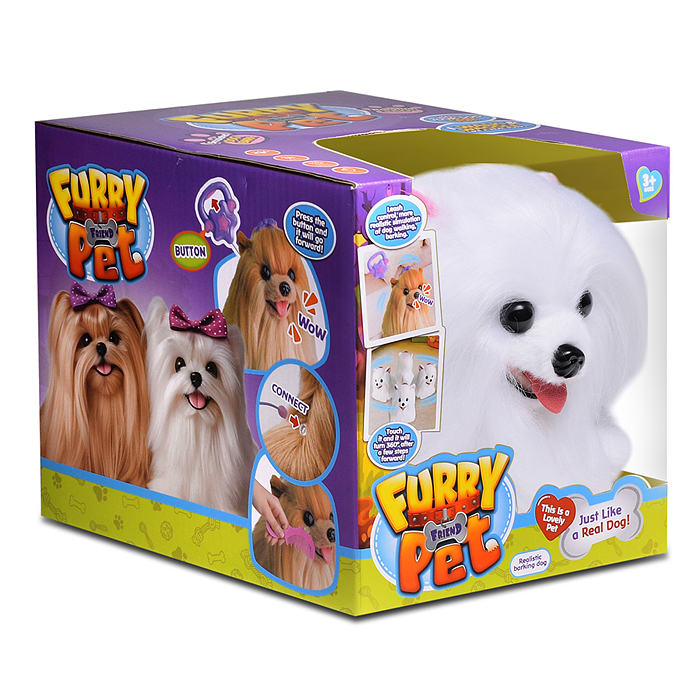 Собака 00-6824 "Тошка" (бегает, кружится, меняет голос) в коробке