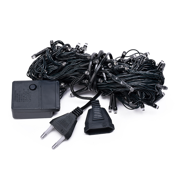 Электрогирлянда 9м, 100 ламп, синий