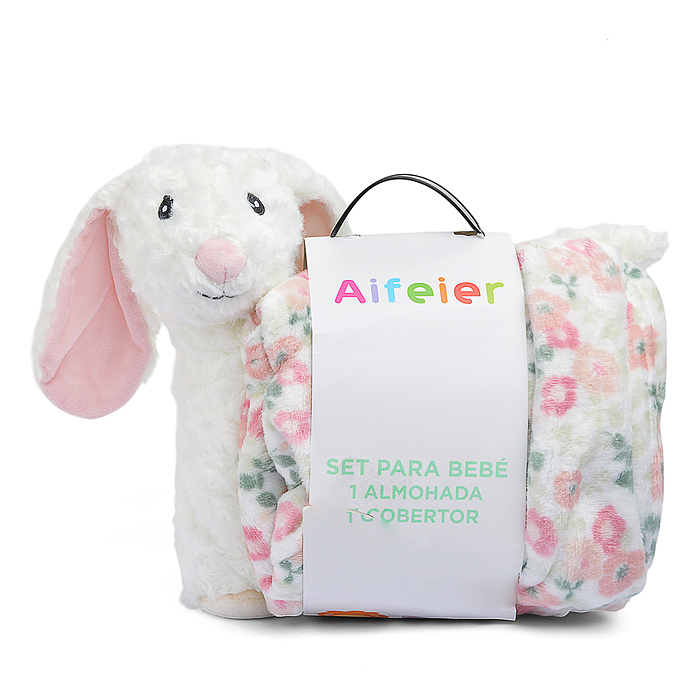 Мягкая игрушка 00-6837 "Заяц" с пледом