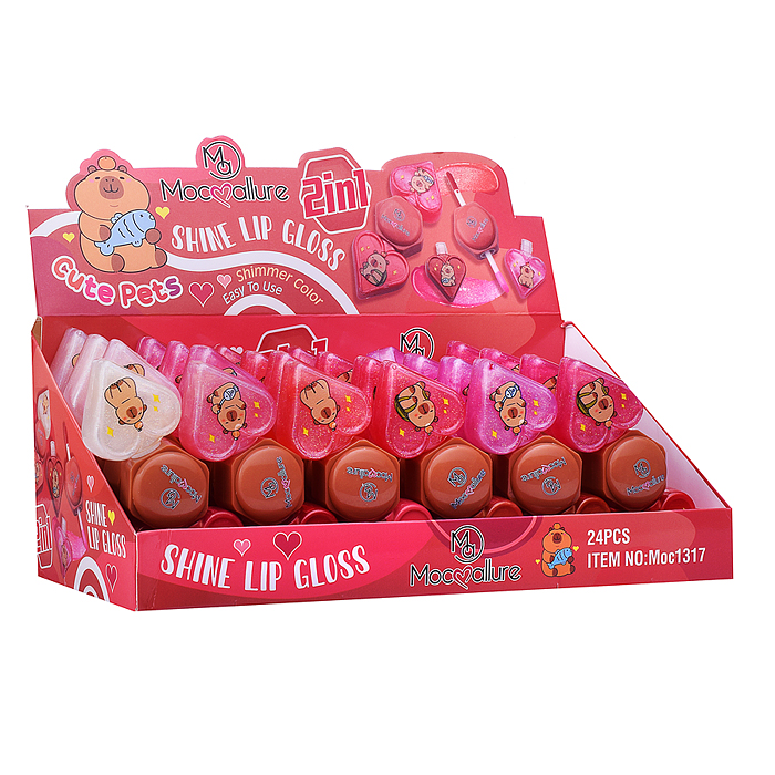 Фото к товару Детская косметика 00-7113 "Сердце капибары" Детская косметика 00-7113 "Сердце капибары"