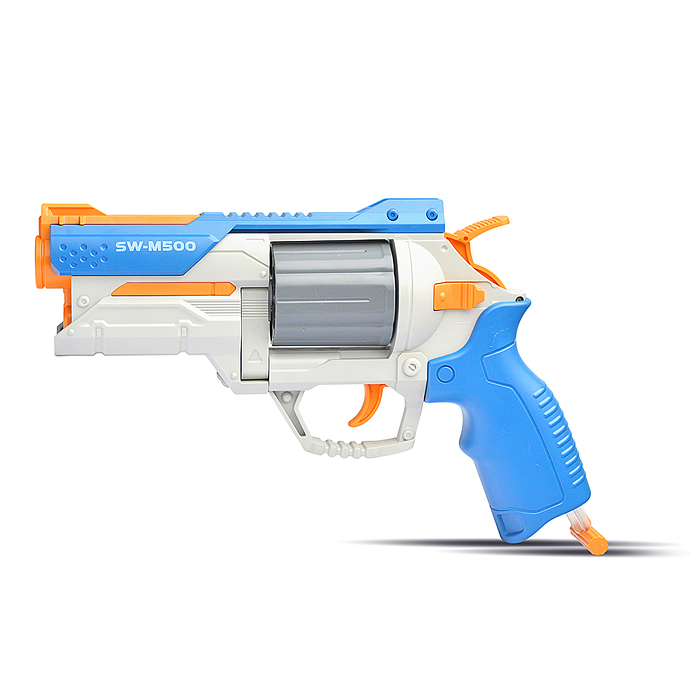 Пистолет 818A "Револьвер" с мягкими пулями, в коробке