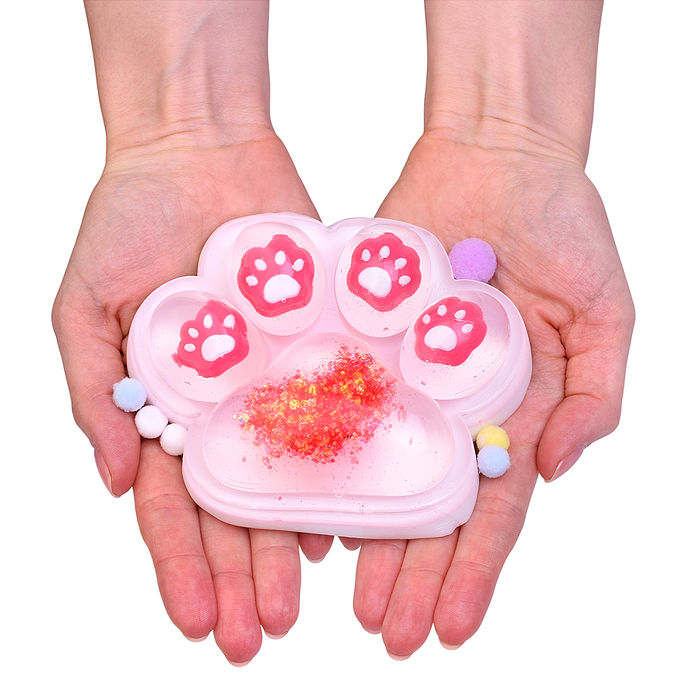 Игрушка-антистресс 00-7177 "Лапка с блестками"