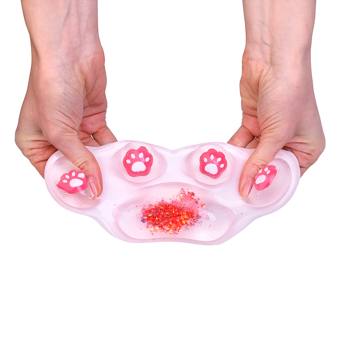 Игрушка-антистресс 00-7177 "Лапка с блестками"