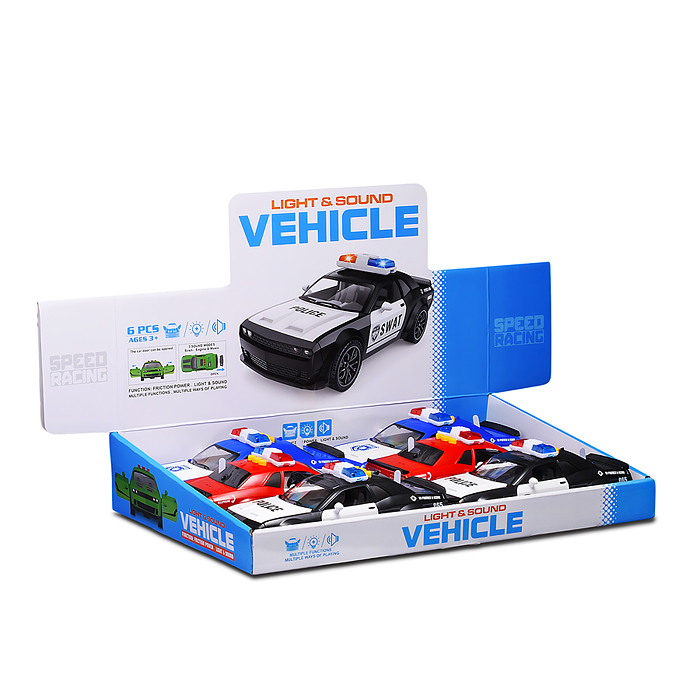 Фото к товару Машина YM-9904F "Полиция" на батарейках, в коробке Машина YM-9904F "Полиция" на батарейках, в коробке