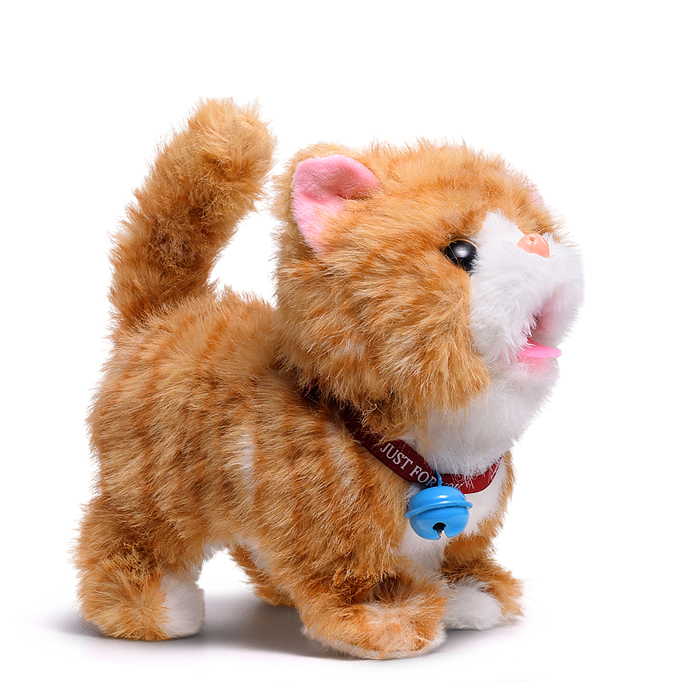 Кошка 00-6813 "Мурка" (бегает, записывает, мяукает, шевелит хвостом, открывает пасть) в пакете