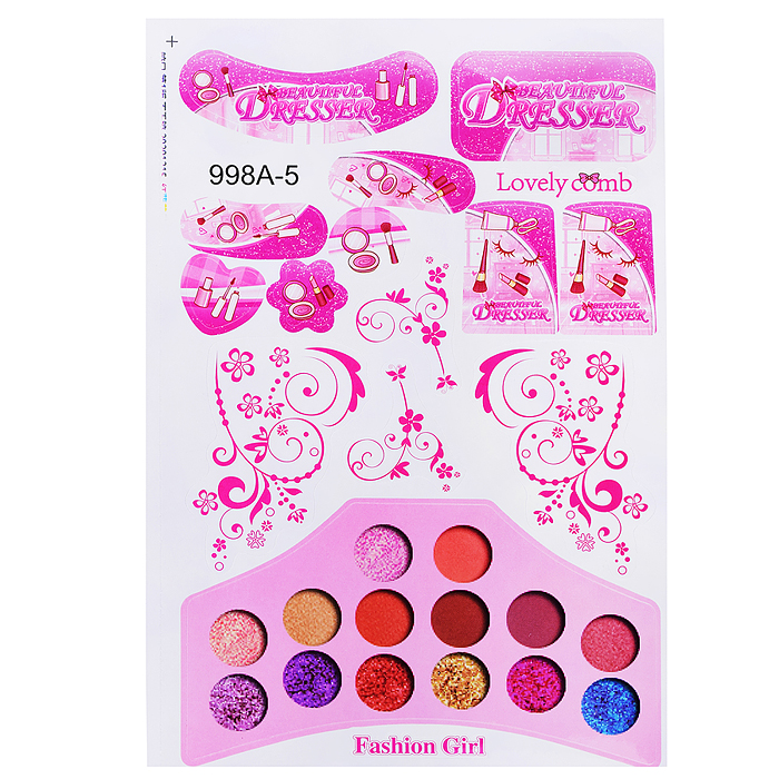 Игровой набор "Стилист" (столик) 998A-5, свет/звук, в пакете