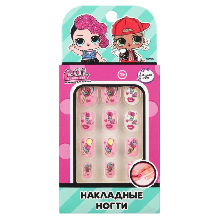 Накладные ногти "Лол" Накладные ногти "Лол"