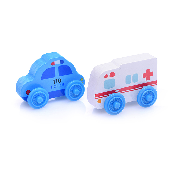 Трек с паровозом и фигурками D1069 в пакете