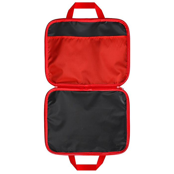 Папка на молнии А4 "Красное авто" с ручками, внут.карман, с дизайном, 350х265x20мм