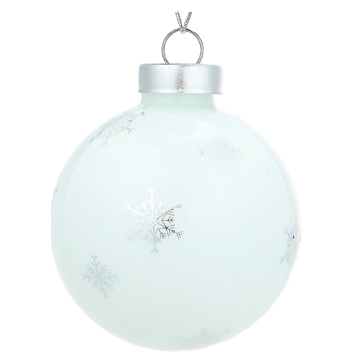 Новогоднее украшение. Елочный стеклянный шар "Нежная балерина" 6см 