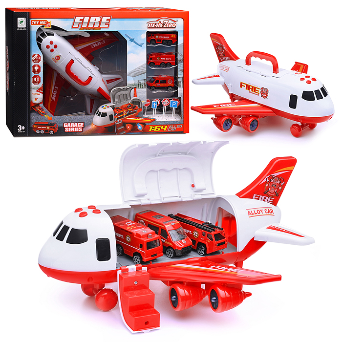 Игровой набор 660-A239 "Аэропорт-1" с пожарной техникой, в коробке