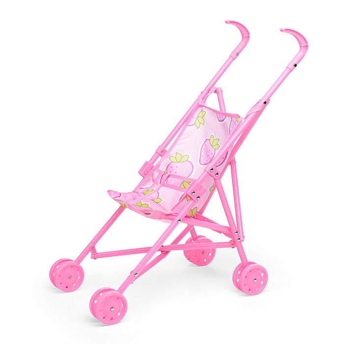 Фото к товару Коляска кукольная 8158 (складная, прогулочная с капюшоном, розовая) в пакете Коляска кукольная 8158 (складная, прогулочная с капюшоном, розовая) в пакете