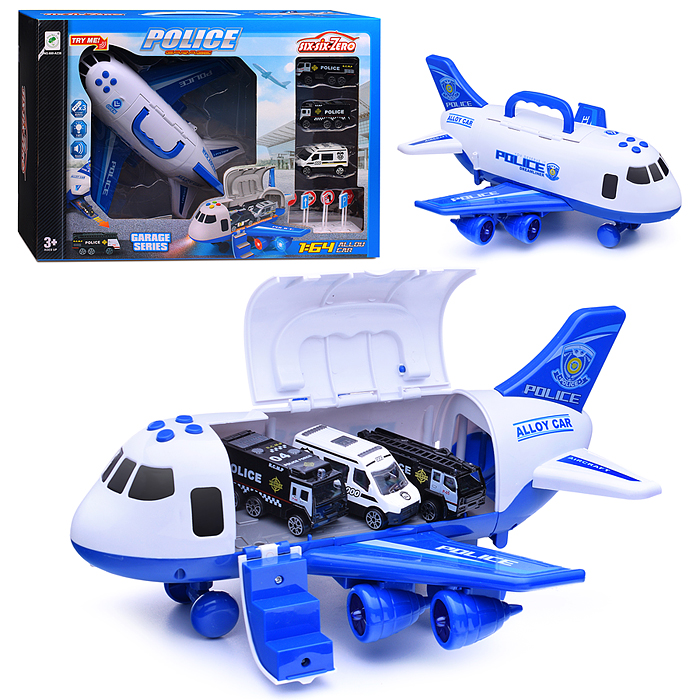 Игровой набор 660-A238 "Аэропорт-1" с полицейской техникой, в коробке
