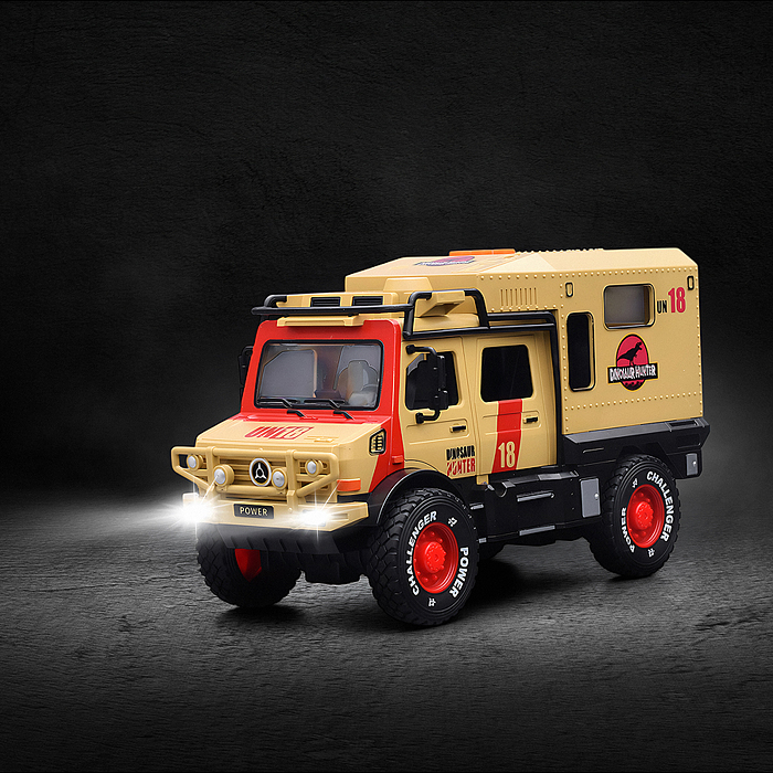 Машина RJ5523A "Dinosaurs hunter" (свет, звук) в коробке