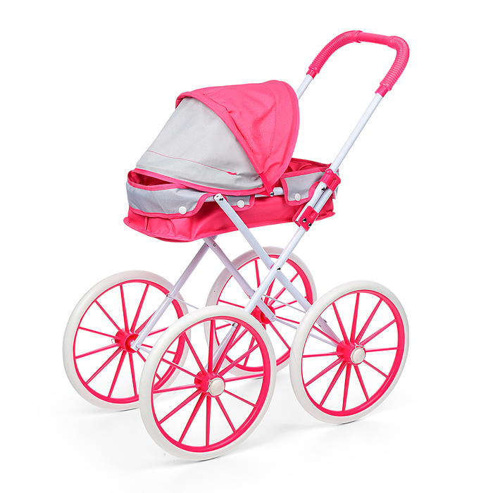 Фото к товару Коляска для кукол LM918-17 металлическая, складная, прогулочная с капюшоном, цвет красно-серая Коляска для кукол LM918-17 металлическая, складная, прогулочная с капюшоном, цвет красно-серая