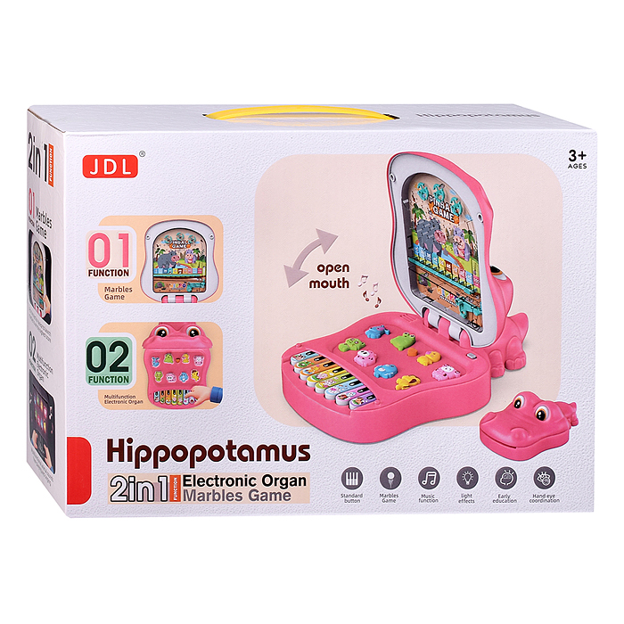 Фото к товару Игрушка развивающая-пианино 8871B "Бегемотик" в коробке Игрушка развивающая-пианино 8871B "Бегемотик" в коробке