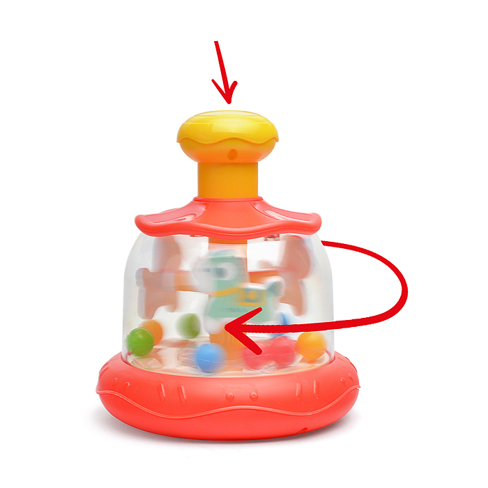 Юла HE8090 "Веселая аттракцион" в коробке