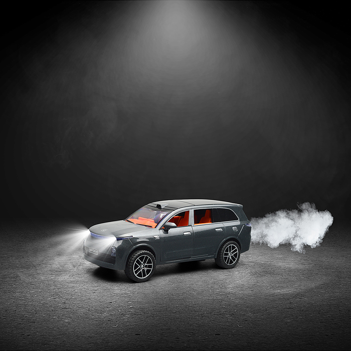 Машина YM-9928F "Внедорожник" (свет, звук, спрей) в коробке