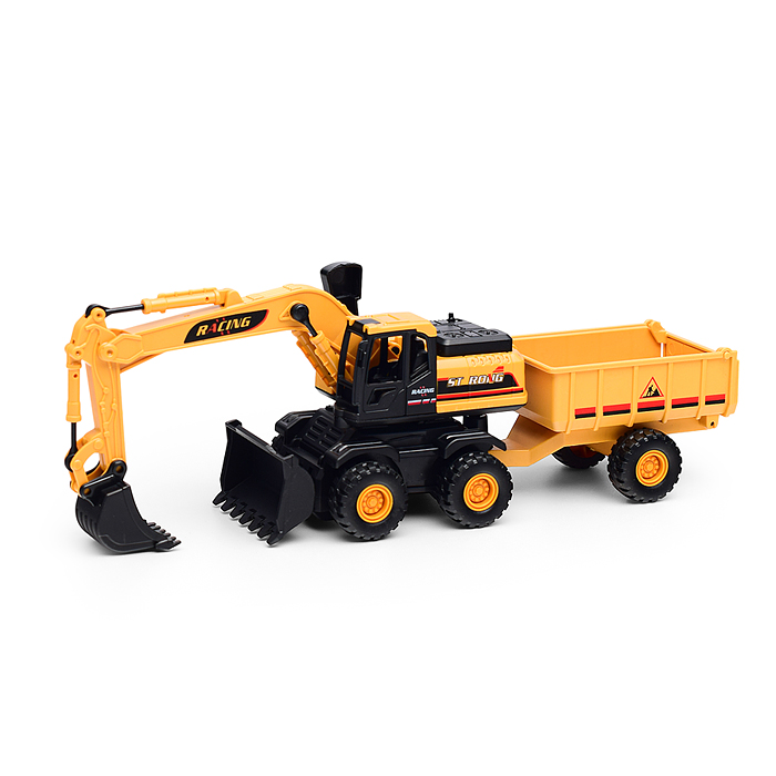 Спецтехника BHX818 "Экскаватор" с прицепом, в коробке