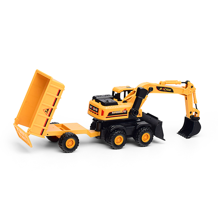 Спецтехника BHX818 "Экскаватор" с прицепом, в коробке