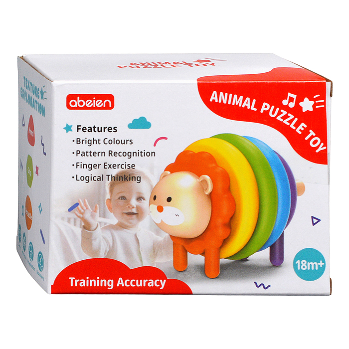 Пирамидка 52126-52127 "Зверёк" в коробке