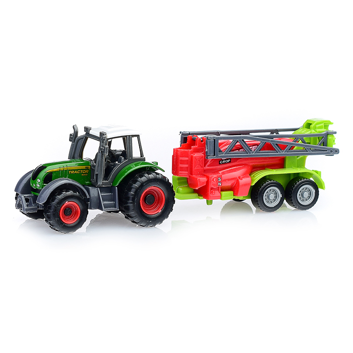 Трактор 6661 с прицепом, в коробке