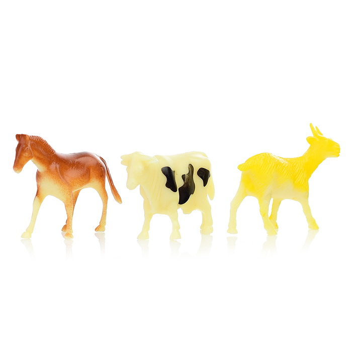 Машина 6665 "Спецтехника" с прицепом и животными, в коробке